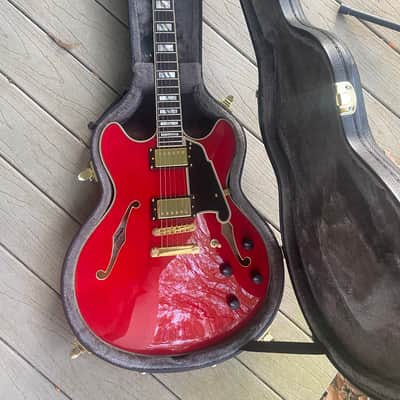 D'Angelico Excel DC Double Cutaway 2025 - Trans Cherry image 4
