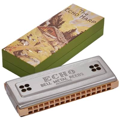 Hohner 2x32 CG Echo Harp Tremolo Harmonica Key of C & G image 1