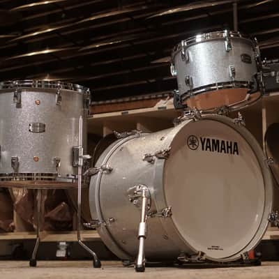 Yamaha 12/14/18" Absolute Hybrid Maple Bop Kit - Silver Sparkle image 1