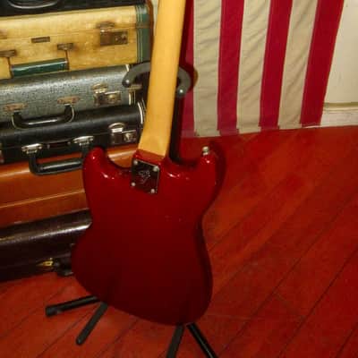 1978 Fender Musicmaster Bass Red image 6