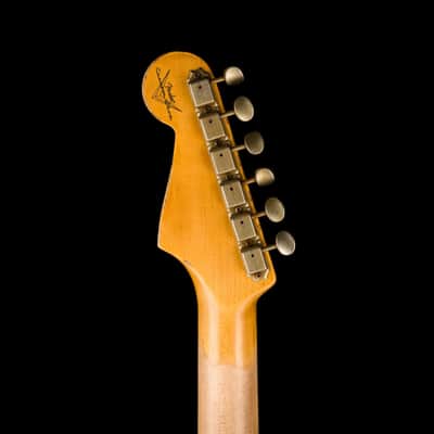 Used Fender Custom Shop 1963 Stratocaster Heavy Relic Crimson Burst - Truetone Color Set with OHSC image 17