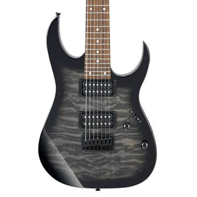 Ibanez GRG7221QATKS GIO RG Electric Guitar - Transparent Black Sunburst image 1