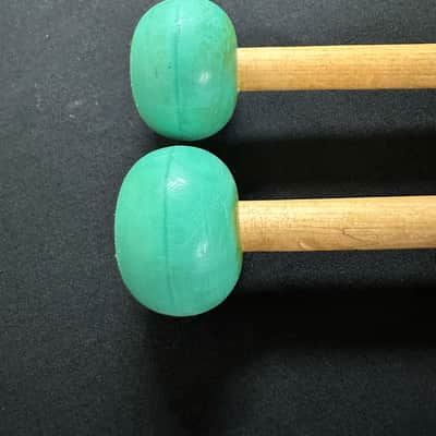 VINTAGE Mike Balter 4B Mallets, Medium Light Green Rubber, Birch-EXCELLENT #2 image 5