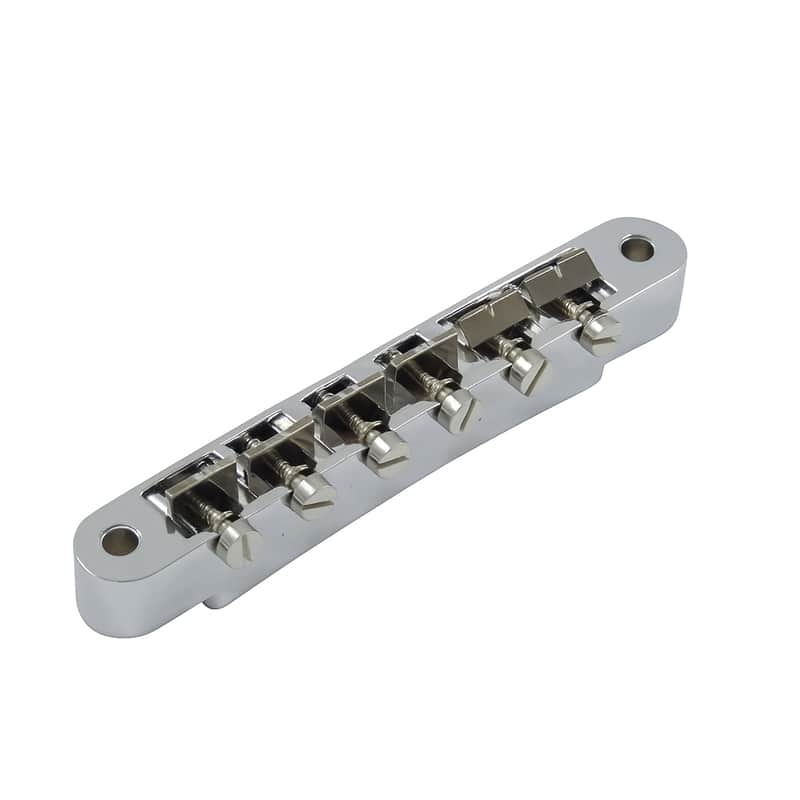 Advanced Plating ABR-1 Bridge w/ Plated Brass Saddles for Gibson, CHROME image 1