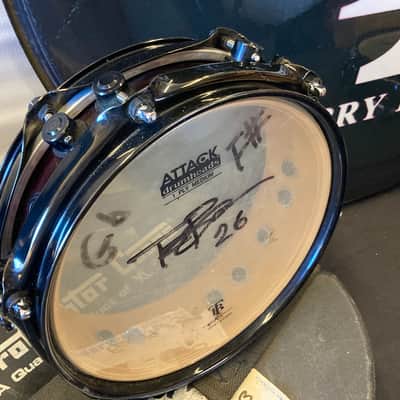 Terry Bozzio's DW - 8" Collector's Series Piccolo Tom - Purple Satin Oil - "Gb/F#". Autographed! image 3