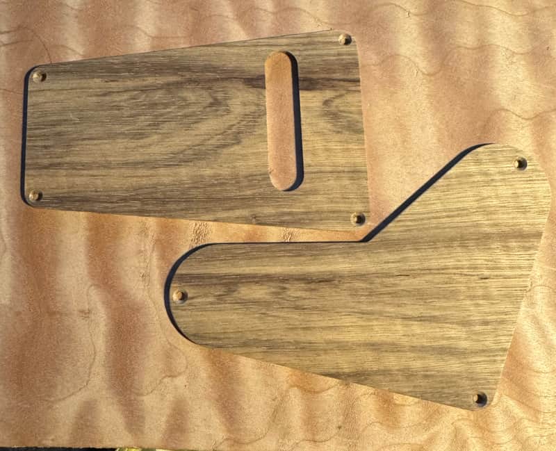 Guilford Black Limba Backplate Set - fits PRS USA Tremolo models image 1