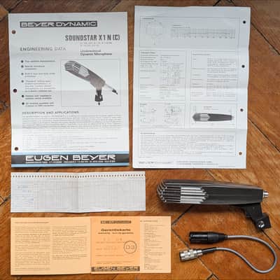 With audio demo: Vintage Beyerdynamic X1 Soundstar dynamic mic / Plug & Play XLR image 5