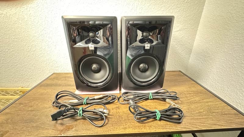 JBL 3 Series 306P MKII 6.5" Studio Monitors (PAIR) - 2020s - Black image 1