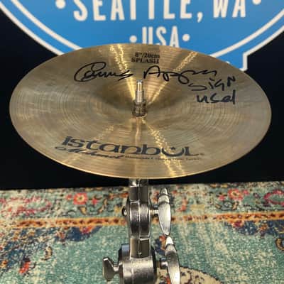 Istanbul Mehmet Carmine Appice, 8" Realistic Rock Splash Cymbal (#1) Autographed!! image 10