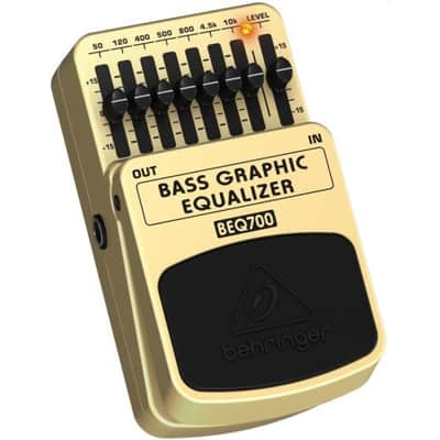 BEHRINGER BEQ700 BASS GRAPHIC EQUALIZER EFFETTO PEDALE EQUALIZZATORE GRAFICO 7 BANDE PER BASSO image 4