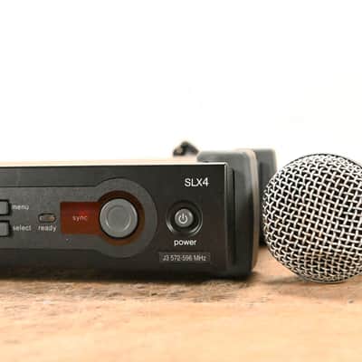 Shure SLX24/SM58 Handheld Wireless System - J3 Band: 572-596 MHz CG01L4J image 2