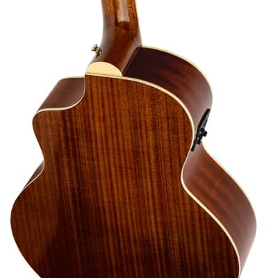 Ortega D8CE-4 Deep Series 8 Spruce Top Mahogany Neck Medium Scale 4-String Acoustic-Electric Bass Guitar image 8