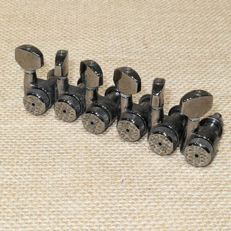 ESP 6 Inline Locking Tuners Cosmo Black Same Day Shipping #DK02 image 1
