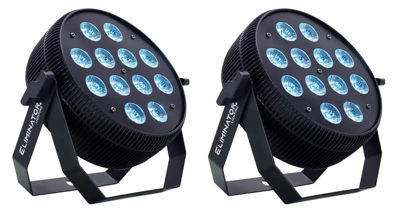 2 Eliminator Lighting LP Hex 12 Plus 12 × 18w RGBWA+UV DMX DJ Par Wash Up-Lights image 1