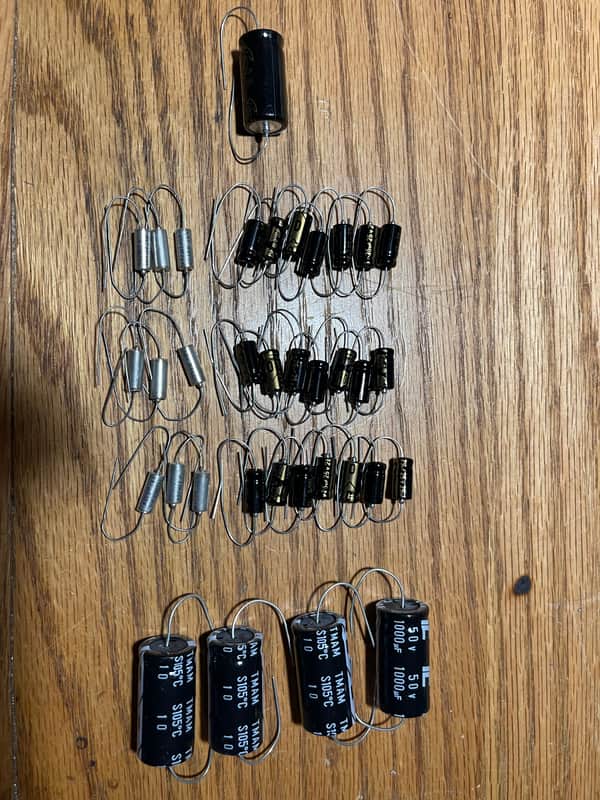 Peavey Transtube Special 212 complete electrolytic capacitor recap kit image 1