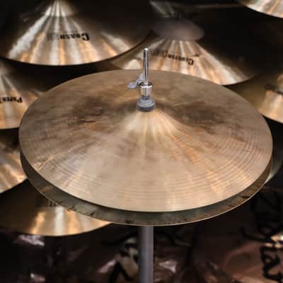 Vintage K. Zildjian Istanbul New Stamp Hi-Hat Pair 14" 884g/894g with Original Bag! image 12