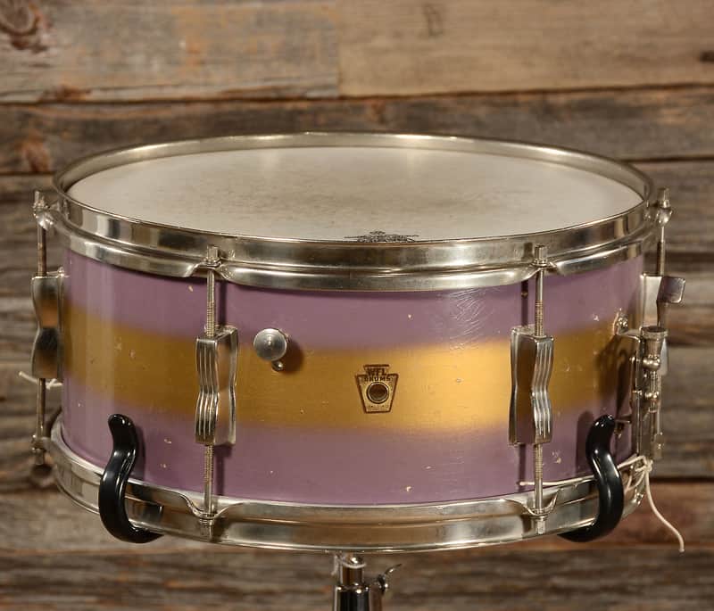 WFL No. 490 Supreme Concert Model 6.5x14" 6-Lug Snare Drum 1948 - 1959 image 2