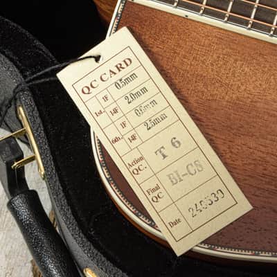 Fender - Paramount PD-220E Dreadnought Acoustic/Electric Solid Mahogany Aged Congac Burst w/ Hardshell Case - USED image 14