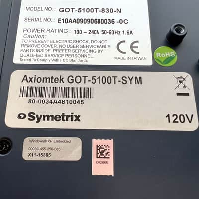 Symetrix GOT-5100T-830-N 2010 -Touch Panel image 2