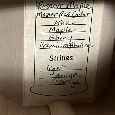 Goodall Pacific Concert Jumbo - Special Reserve Maple/Master Western Red Cedar image 17