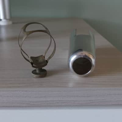 Selmer compatible brass cap and ligature vintage for tenor saxophone mouthpiece. image 1