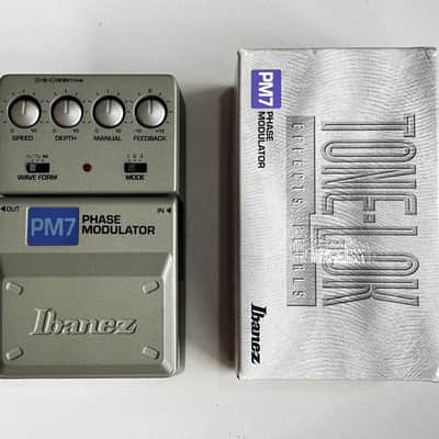 Ibanez PM7 Phase Modulator [NOS - New Old Stock] ToneLok Series - Grey Silver image 3
