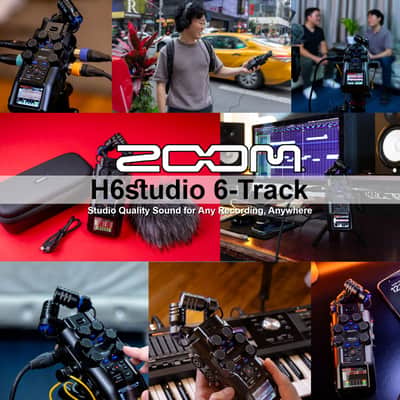 Zoom H6studio 6-Track Handy Recorder with 32-Bit Float Recording image 2