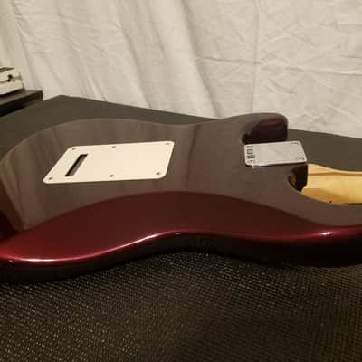 Fender Standard Stratocaster HSS 2006 60th Anniversary Midnight Wine Red Humbucker Maple Neck MIM image 10