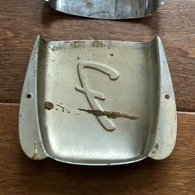 Fender Jazz Bass Pickup Covers Early 60's 1960's Plus Original Strap Pins! Rare! image 2