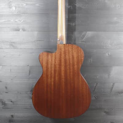 Martin OMC-10E Modern Burst Acoustic-Electric Guitar | Solid Sapele / Spruce Orchestra Model Cutaway image 3