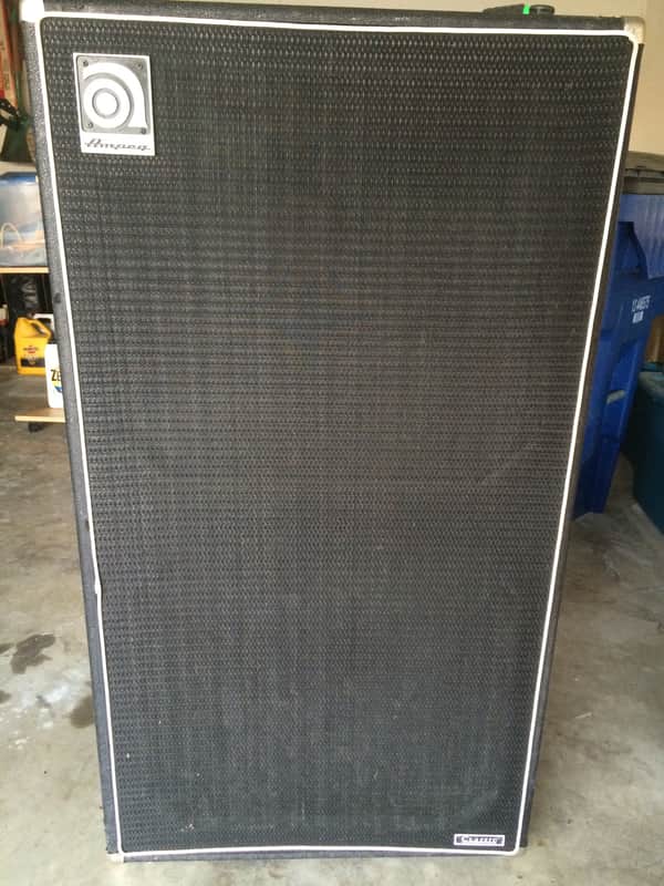 Ampeg Classic V-4BH 2x15 Folded Cone Bass Cabinet Black image 1