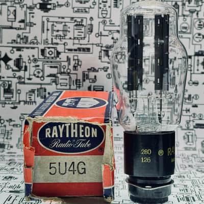 Raytheon 5U4G Rectifier Tube 1951 USA - Tested image 1