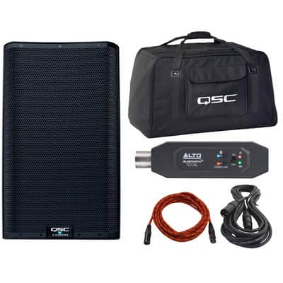 QSC K12.2 K2 Series 2000 Watt 12" DJ PA Speaker w Bluetooth Receiver & Case image 1