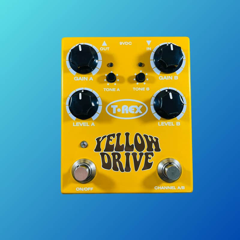 T-Rex Yellow Drive Dual Channel Distortion Pedal | Reverb