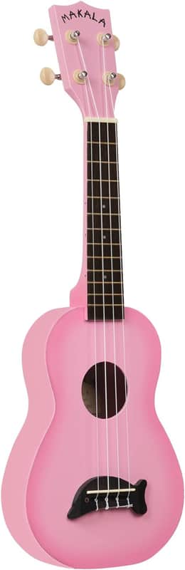 Kala MK-SD Makala Dolphin Soprano Ukulele - Pink Burst image 1