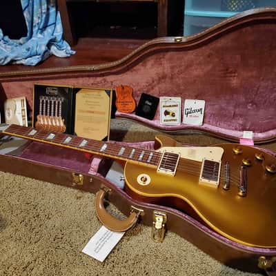 Gibson Custom Shop 60th Anniversary '57 Goldtop Les Paul Reissue 2017 - Antique Gold Dark Back VOS image 7