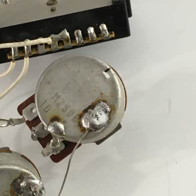 1991 Complete Vintage Fender Japan Strat Wiring Harness Pots MIJ Relic YM50 Switch 62 image 8