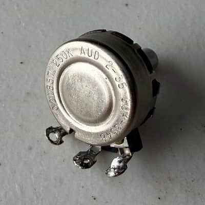 1965 Stackpole Solid Shaft 250k Pot for Telecaster Jaguar Jazzmaster P-Bass or Jazz Bass (E-193) image 1