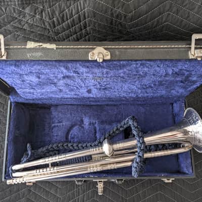 RON COLLIER ULTRA-RARE 'OLD GUARD' FIFE & DRUM CORPS CEREMONIAL TRUMPET w/CASE #4 image 1
