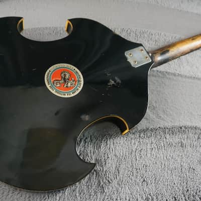 Firstman Liverpool Violin Guitar - Black - Hollow Body Japan image 15