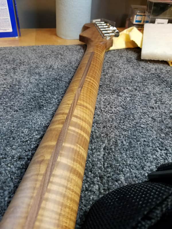 Warmoth Fender Stratocaster Flamed Roasted Maple Neck 2018 image 1