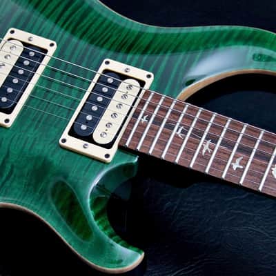 PRS USA Custom 24 20th Anniversary "Emerald Green + Rosewood" (2005) AAA+ Ten Top image 11