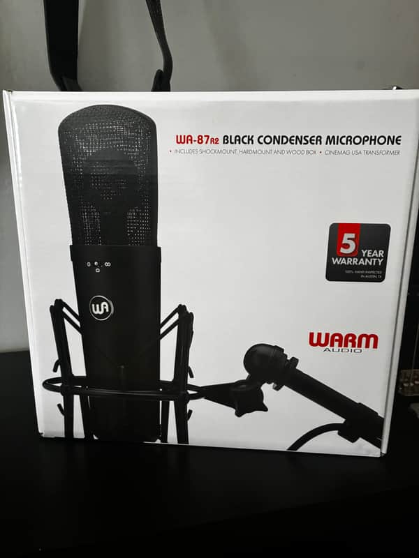 Immagine NEW IN BOX - Warm Audio WA-87 R2 Large Diaphragm Multipattern Condenser Microphone 2020 - Present - Black - 1