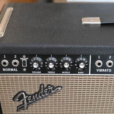 Fender 1967 Blackface Twin Reverb 2-Channel 2x12" Guitar Amp image 14