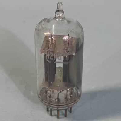 1960s RCA 12AU7 ECC82 x2 Matched Pair Vintage Long Plate Side Getter Tubes! T145 image 2