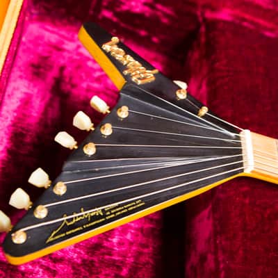 Roger Giffin built 1994 Gibson Custom Shop Korina Explorer 7 string 36 fret image 6
