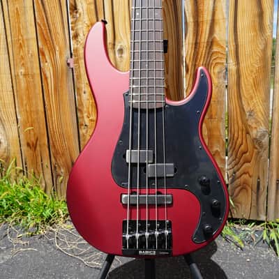 ESP LTD AP-5 - Candy Apple Red Satin 5-String Electric Bass Guitar image 7