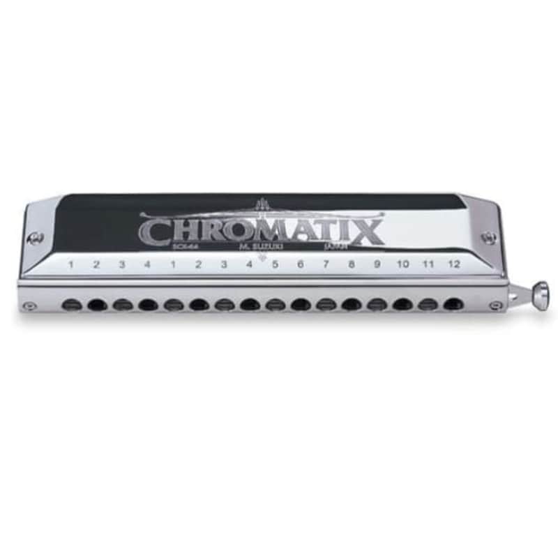 Suzuki Chromeatix Series Harmonica Key of C, 64 Reeds, 16 Holes image 1