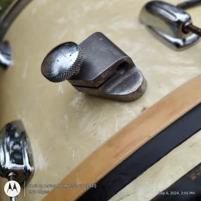 Slingerland Radio King Late 50s - mid 60s - White Marine Pearl image 12