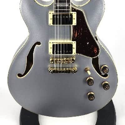 Ibanez Ibanez AS73GMSF AS Artcore Electric Guitar - Silver Flat image 5